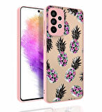 Galaxy A73 Uyumlu Desenli Kamera Korumalı Parlak Zore Nora Kapak-NO1