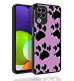 Galaxy M32 Uyumlu Desenli Kamera Korumalı Parlak Zore Nora Kapak-NO3