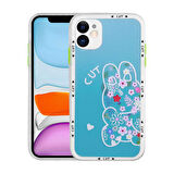 iPhone 11 Uyumlu Kamera Korumalı Desenli Sert Zore Hess Kılıf-NO2