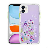 iPhone 11 Uyumlu Kamera Korumalı Desenli Sert Zore Hess Kapak-NO8