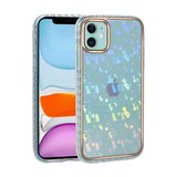 iPhone 11 Uyumlu Desenli Parlayan Transparan MKST Avva Kılıf-NO1