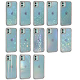 iPhone 11 Uyumlu Desenli Parlayan Transparan MKST Avva Kılıf-NO5