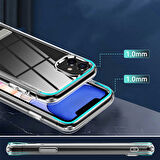 iPhone 11 Uyumlu Standlı Şeffaf Silikon Zore L-Stand Kılıf-Renksiz