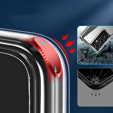 Galaxy S21 Ultra Uyumlu Standlı Şeffaf Silikon Zore L-Stand Kılıf-Renksiz
