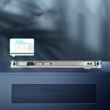 iPhone 14 Plus Uyumlu Standlı Şeffaf Silikon Zore L-Stand Kılıf-Renksiz