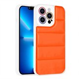 iPhone 12 Pro Max Uyumlu Kamera Korumalı AiHTTgli Renkli NRTK Seksek Kılıf-Turuncu