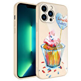 iPhone 12 Pro Uyumlu Kamera Korumalı Desenli Sert Silikon Zore Epoksi Kılıf-NO8