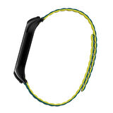 Xiaomi Mi Band 7 Uyumlu KRD-69 Zore Kordon-Koyu Yeşil-Sarı