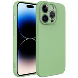 iPhone 14 Pro Max Uyumlu Zore Kamera Korumalı Mara Lansman Kılıf-Açık Yeşil