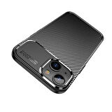 iPhone 14 Uyumlu Zore Negro Silikon Kılıf-Siyah