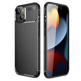 iPhone 14 Uyumlu Zore Negro Silikon Kılıf-Siyah