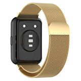 Huawei Watch Fit 2 Uyumlu KRD-01 Metal Zore Kordon-Siyah
