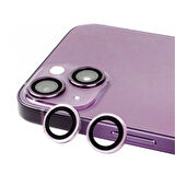 iPhone 14 Uyumlu Zore CL-07 Kamera Koruyucu-Mor