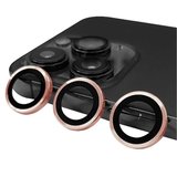 iPhone 14 Pro Max Uyumlu ​MKST CL-07 Kamera Koruyucu-Rose Gold