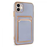 Apple iPhone 11 Kılıf Zore Bark Kartlıklı Kapak