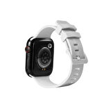 Watch 44mm KRD-23 Uyumlu Zore Kordon-Beyaz