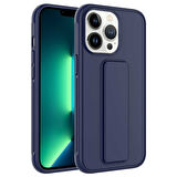 iPhone 14 Pro Max Uyumlu Zore Qstand Kılıf-Lacivert