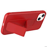 iPhone 14 Plus Uyumlu Zore Qstand Kapak-Siyah