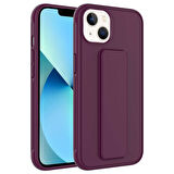 iPhone 14 Plus Uyumlu Zore Qstand Kılıf-Mürdüm