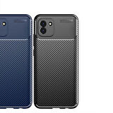 Galaxy A03 Uyumlu Zore Negro Silikon Kapak-Lacivert