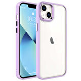 iPhone 14 Uyumlu Zore Krom Kılıf-Lila
