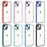 iPhone 14 Plus Uyumlu Zore Krom Kapak-Siyah