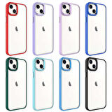 iPhone 14 Plus Uyumlu Zore Krom Kılıf-Lacivert