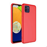 Galaxy A03 Uyumlu Zore Mara Lansman Kapak-Kırmızı