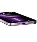 iPhone 14 Pro Max Uyumlu Sert PC Renkli Çerçeveli Ensueno Riksos Kapak-Gümüş
