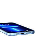 iPhone 13 Pro Max Uyumlu Wireless Şarj Özellikli Sert PC Zore Riksos Magsafe Kılıf-Mavi