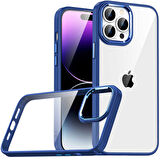 iPhone 14 Pro Max Uyumlu Zore Flora Kılıf-Lacivert