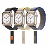 Watch 7 45mm Uyumlu KRD-77 Hasır Zore Kordon-Siyah