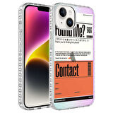 iPhone 13 Uyumlu AirBag Kenarlı Renkli Desenli Silikon Zore Elegans Kılıf-NO6