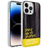 iPhone 14 Pro Uyumlu AirBag Kenarlı Renkli Desenli Silikon Zore Elegans Kılıf-NO3