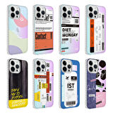 iPhone 14 Pro Uyumlu Airbag Kenarlı Renkli Desenli Silikon Zore Elegans Kapak-NO5