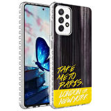 Galaxy A32 4G Uyumlu Airbag Kenarlı Renkli Desenli Silikon Zore Elegans Kapak-NO3