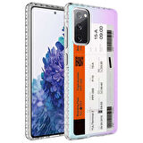 Galaxy S20 FE Uyumlu AirBag Kenarlı Renkli Desenli Silikon Zore Elegans Kılıf-NO1