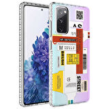 Galaxy S20 FE Uyumlu AirBag Kenarlı Renkli Desenli Silikon Zore Elegans Kılıf-NO2