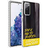 Galaxy S20 FE Uyumlu AirBag Kenarlı Renkli Desenli Silikon Zore Elegans Kılıf-NO3