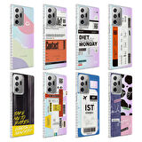 Galaxy Note 20 Ultra Uyumlu Airbag Kenarlı Renkli Desenli Silikon Zore Elegans Kapak-NO1