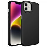 Apple iPhone 11 Kılıf Metal Çerçeve ve Buton Tasarımlı Silikon Zore Luna Kapak
