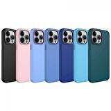 Apple iPhone 13 Pro Max Kılıf Metal Çerçeve ve Buton Tasarımlı Silikon Zore Luna Kapak