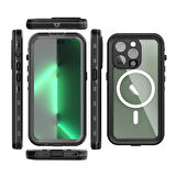 iPhone 14 Pro Uyumlu 1-1 Su Geçirmez Kılıf-Siyah