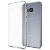 Galaxy S8 Uyumlu Zore Kamera Korumalı Süper Silikon Kapak-Renksiz
