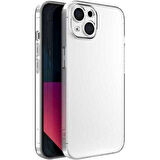 iPhone 14 Uyumlu Şeffaf Sert PC Zore Vayt Kılıf-Renksiz