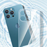 iPhone 14 Pro Max Uyumlu Şeffaf Sert PC Zore Vayt Kılıf-Renksiz