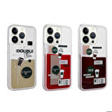 iPhone 14 Pro Max Uyumlu Desenli Sıvılı Zore Drink Silikon Kapak-NO3