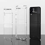 Galaxy Z Flip 3 Uyumlu Zore Nitro Anti Shock Silikon-Renksiz