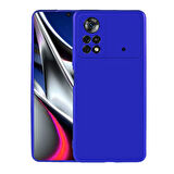 Xiaomi Poco X4 Pro 5G Kılıf Zore Premier Silikon Kapak-Saks Mavi