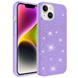iPhone 14 Uyumlu Zore Shining Silikon-Mor